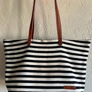 Striped Tote by ZLYC